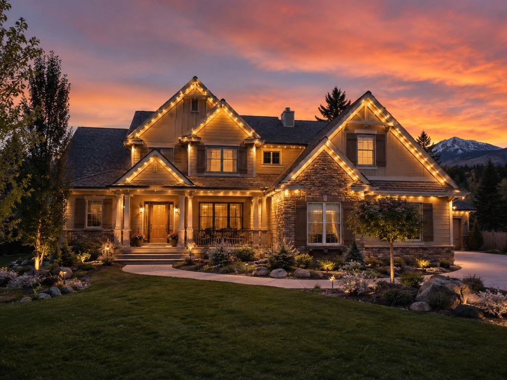 Edmonton-Area Install — permanent roofline lighting in the Edmonton area