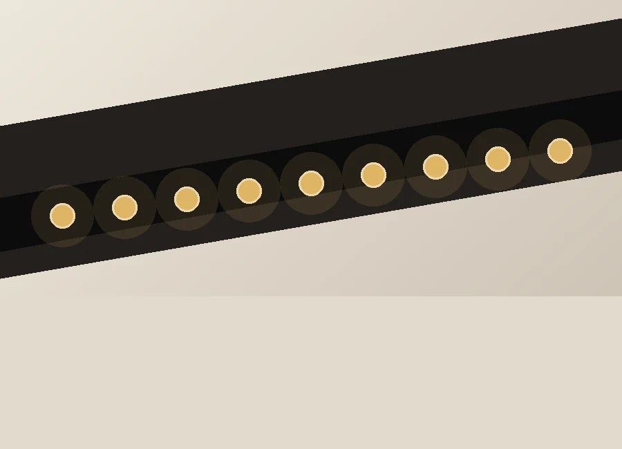 Representative visual of permanent-lighting track along a roofline